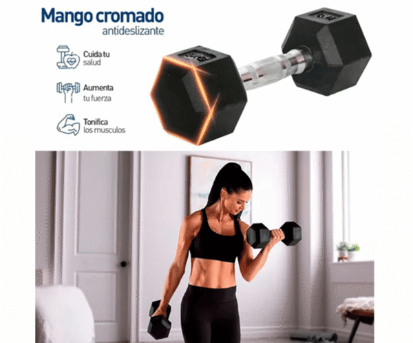 MANCUERNA HEXAGONAL 2,5 KILOS