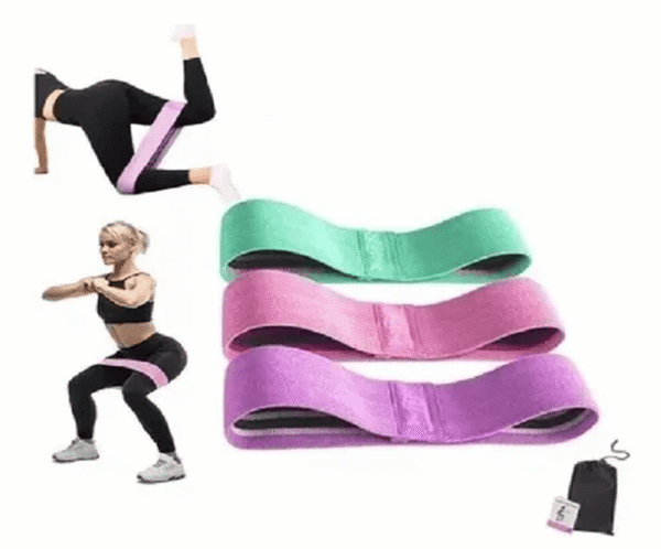 set bandas tela x3 3 SET DE BANDAS CADERA EN TELA X 3